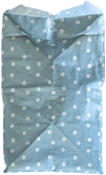 Duck Egg Blue Polka Dot Storage Bag