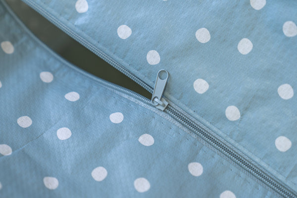 Duck Egg Blue Polka Dot Storage Bag