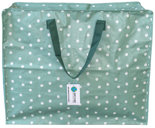 Sage Green Polka Dot Storage Bag