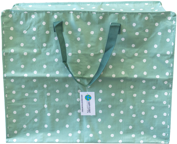 Sage Green Polka Dot Storage Bag