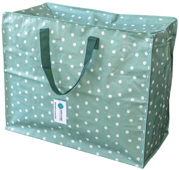 Sage Green Polka Dot Storage Bag