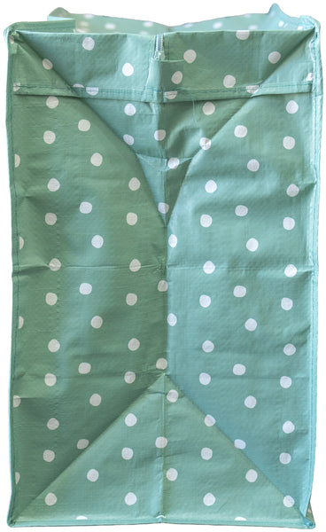 Sage Green Polka Dot Storage Bag