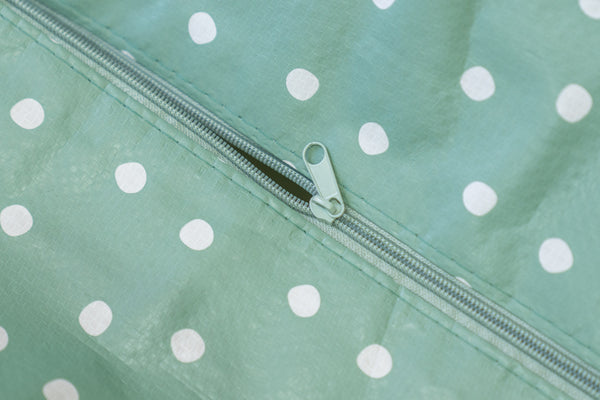 Sage Green Polka Dot Storage Bag