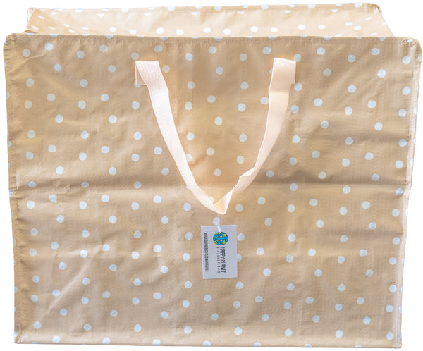 Sandy Beige Polka Dot Storage Bag
