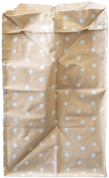 Sandy Beige Polka Dot Storage Bag